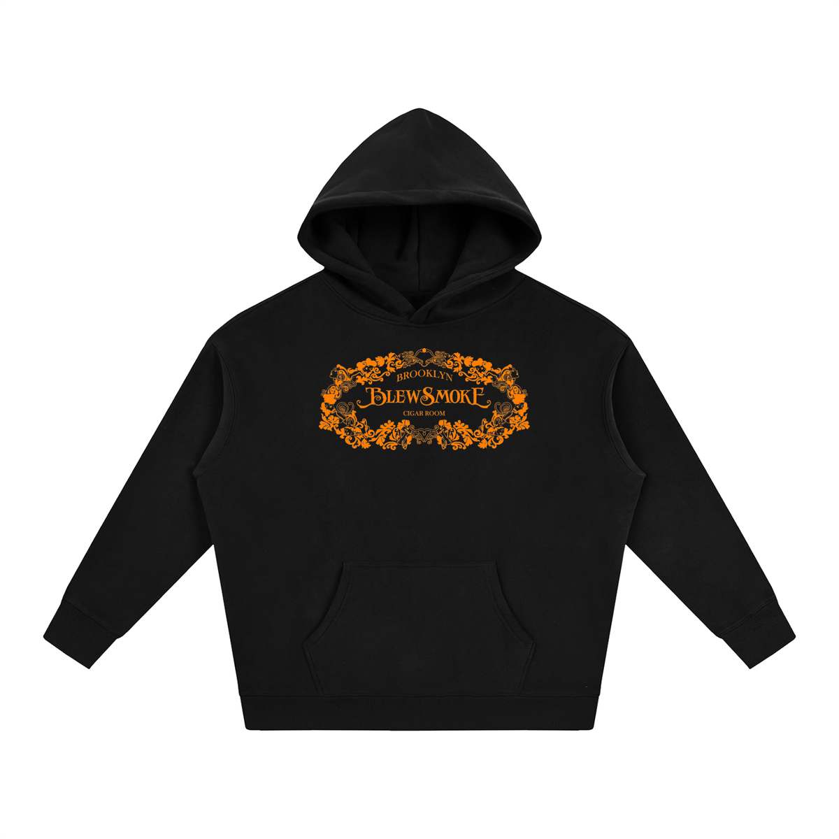 Orange Logo | Oversize Fleeced Hoodie