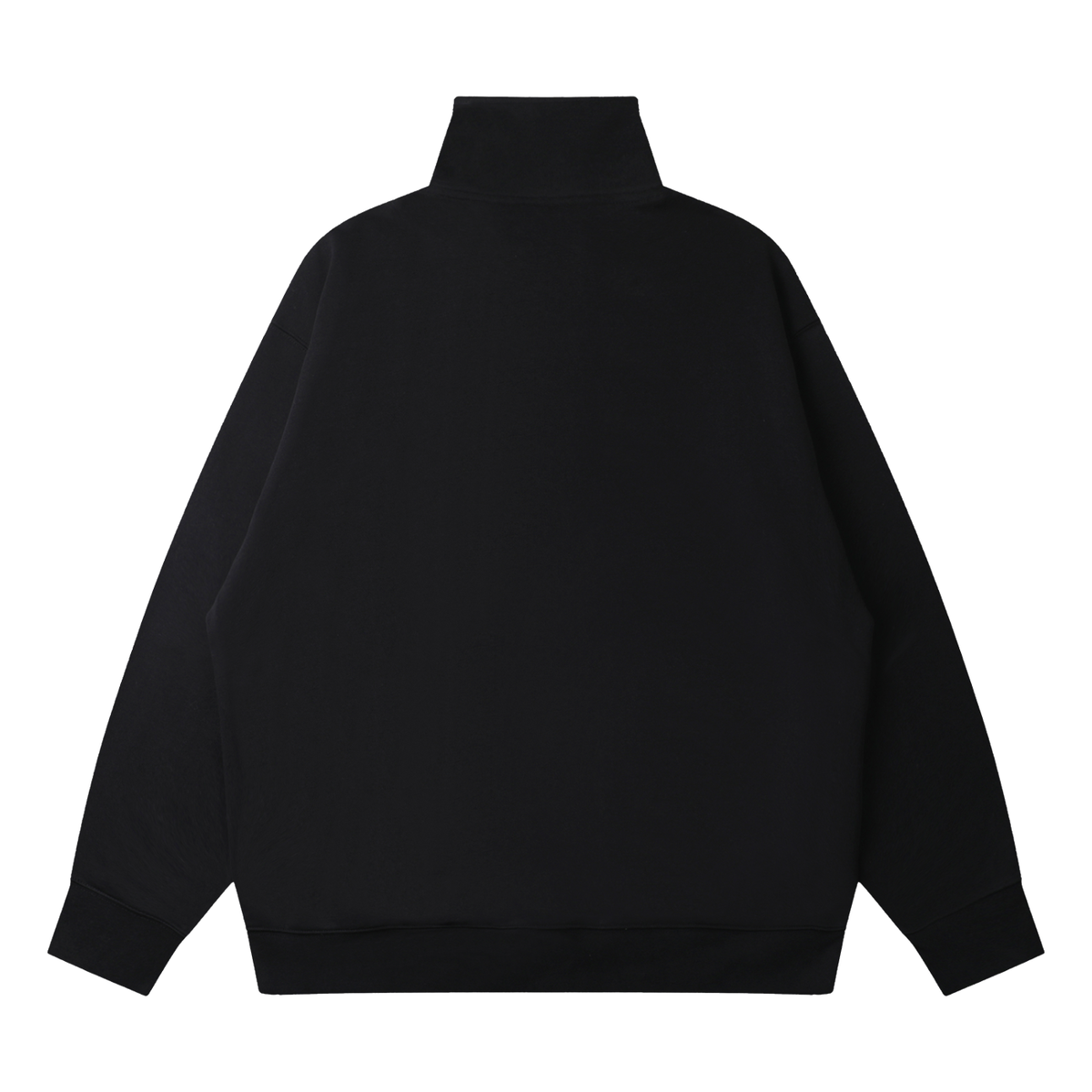 Orange | Quarter-Zip Drop Shoulder Sweatshirt