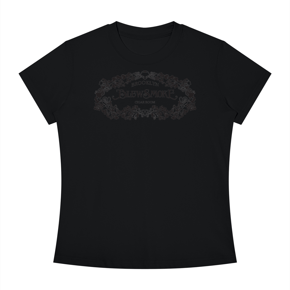 Black Logo | Women's Slim Fit Crewneck T-Shirt