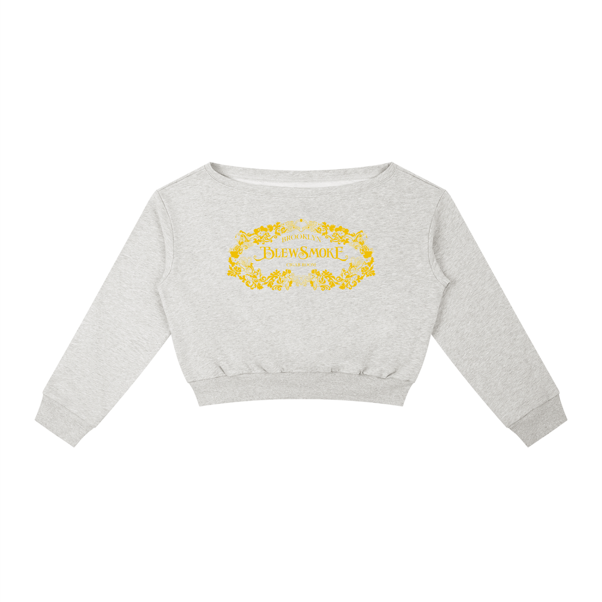 Gold Logo | Women's Off-Shoulder Sweatshirt