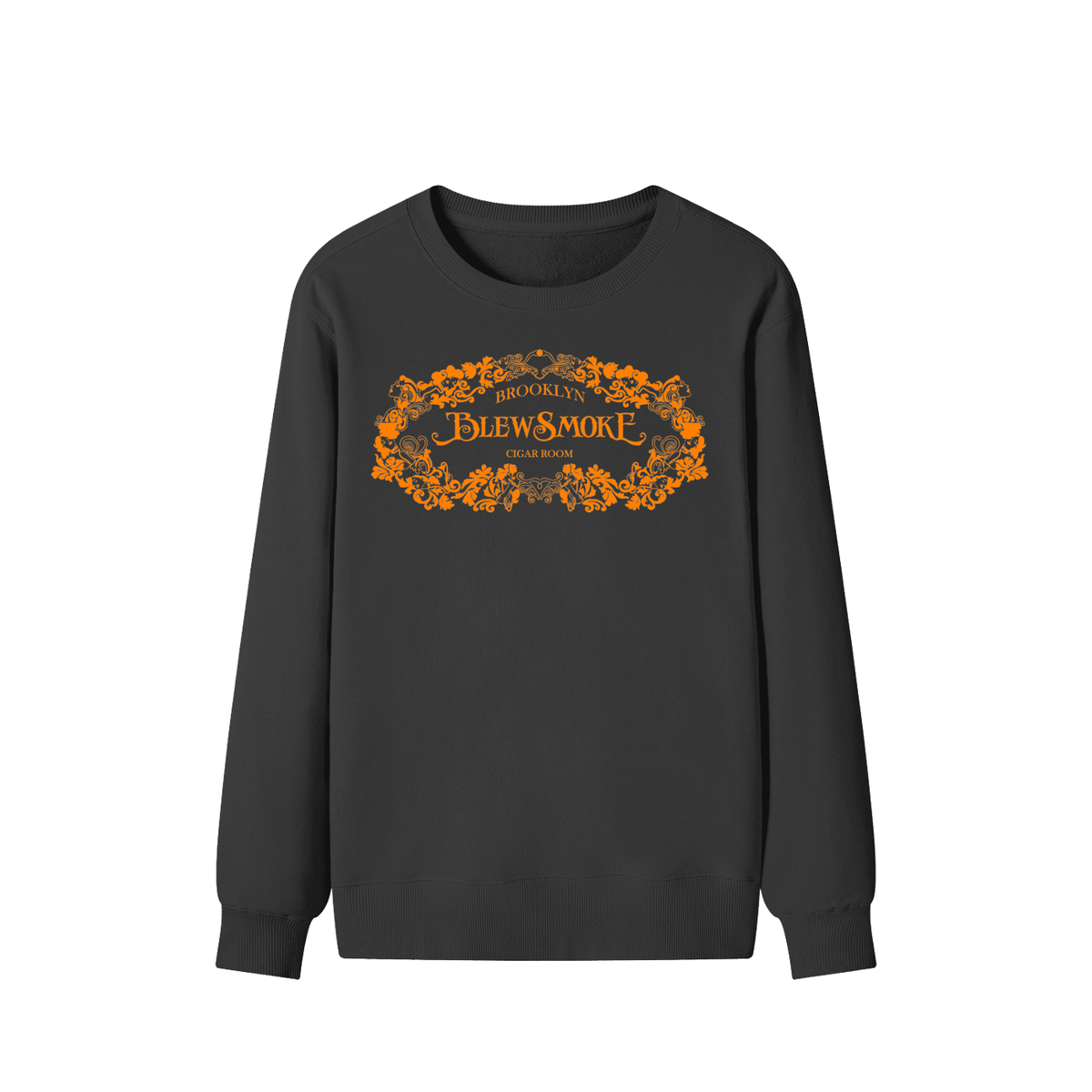 Orange Logo | Classic Unisex Cotton Sweatshirt